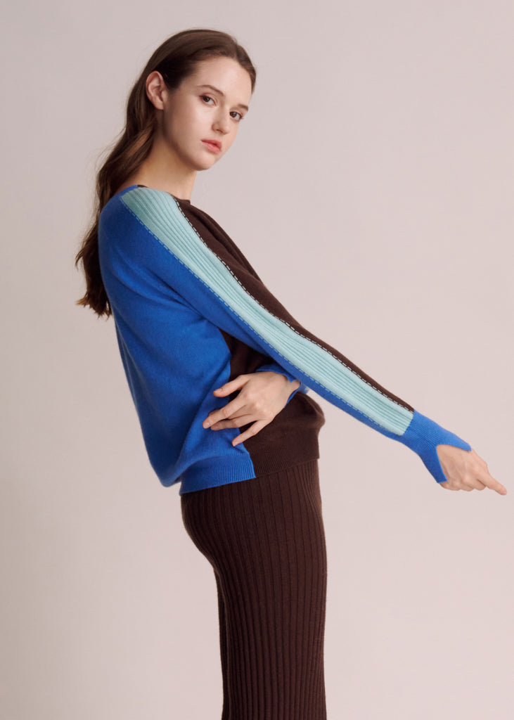 DCV Malena double-sided cashmere sweater front view