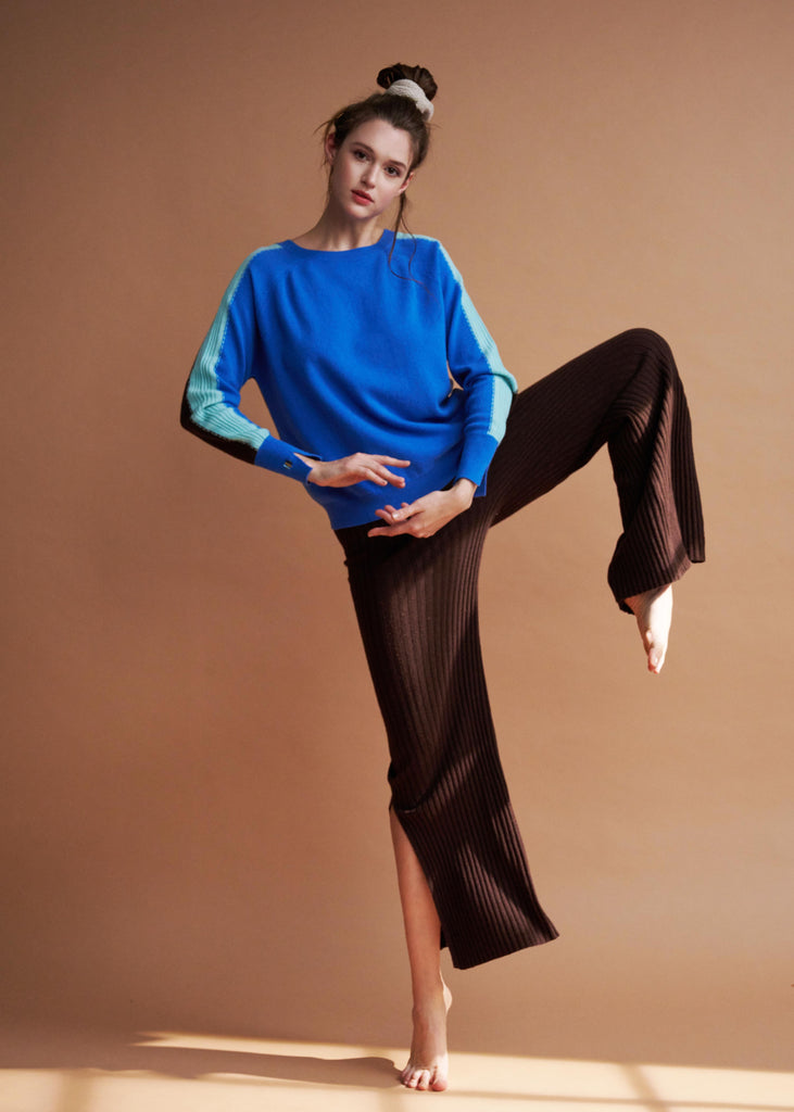 DCV Malena double-sided cashmere sweater front view